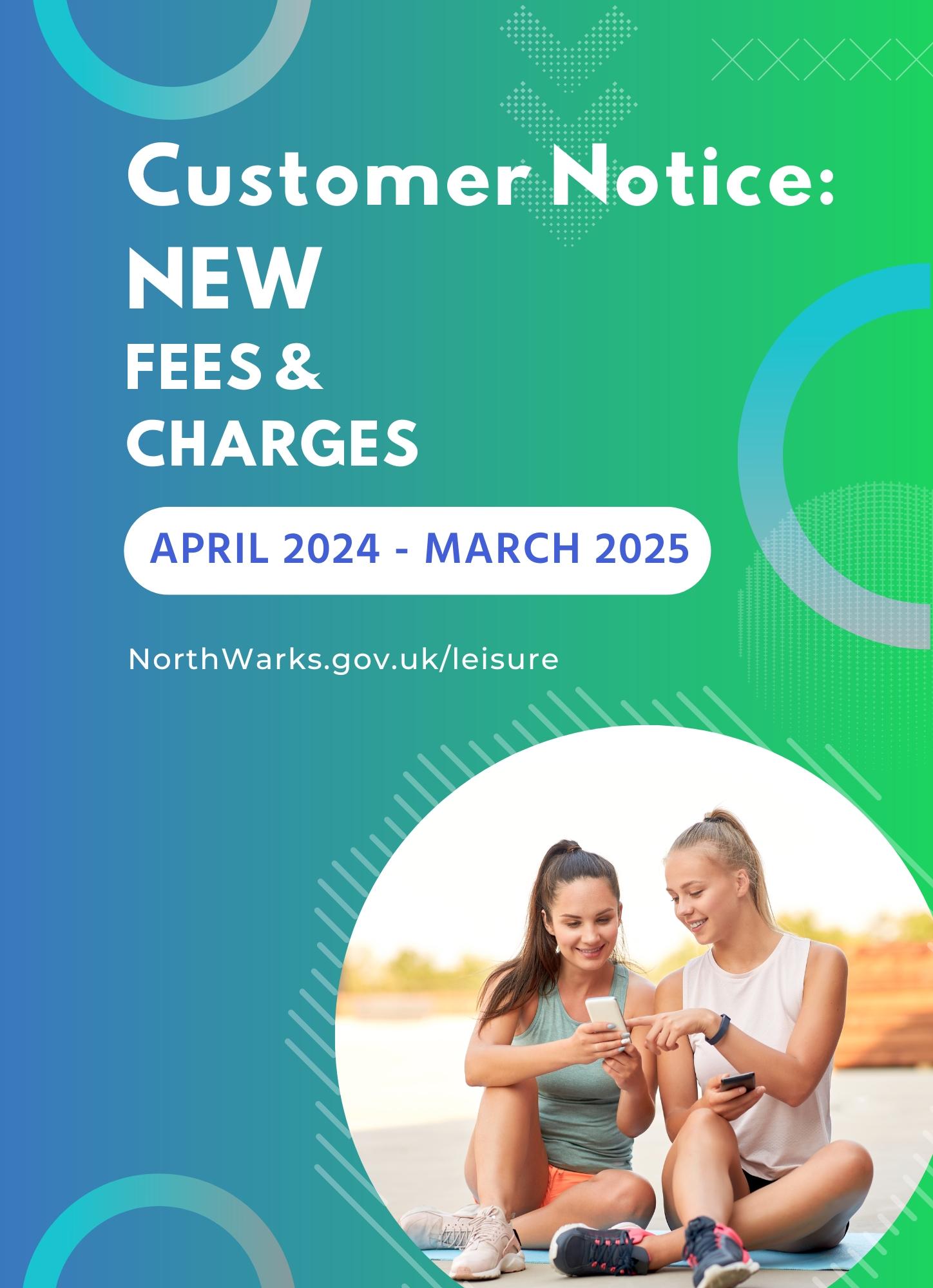 North Warwickshire leisure fees and charges 2024-2025
