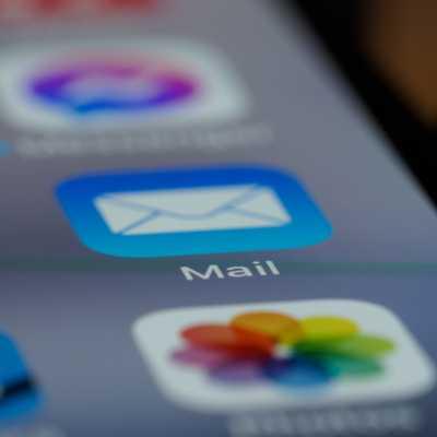 A photo of the Mail app on an iPhone