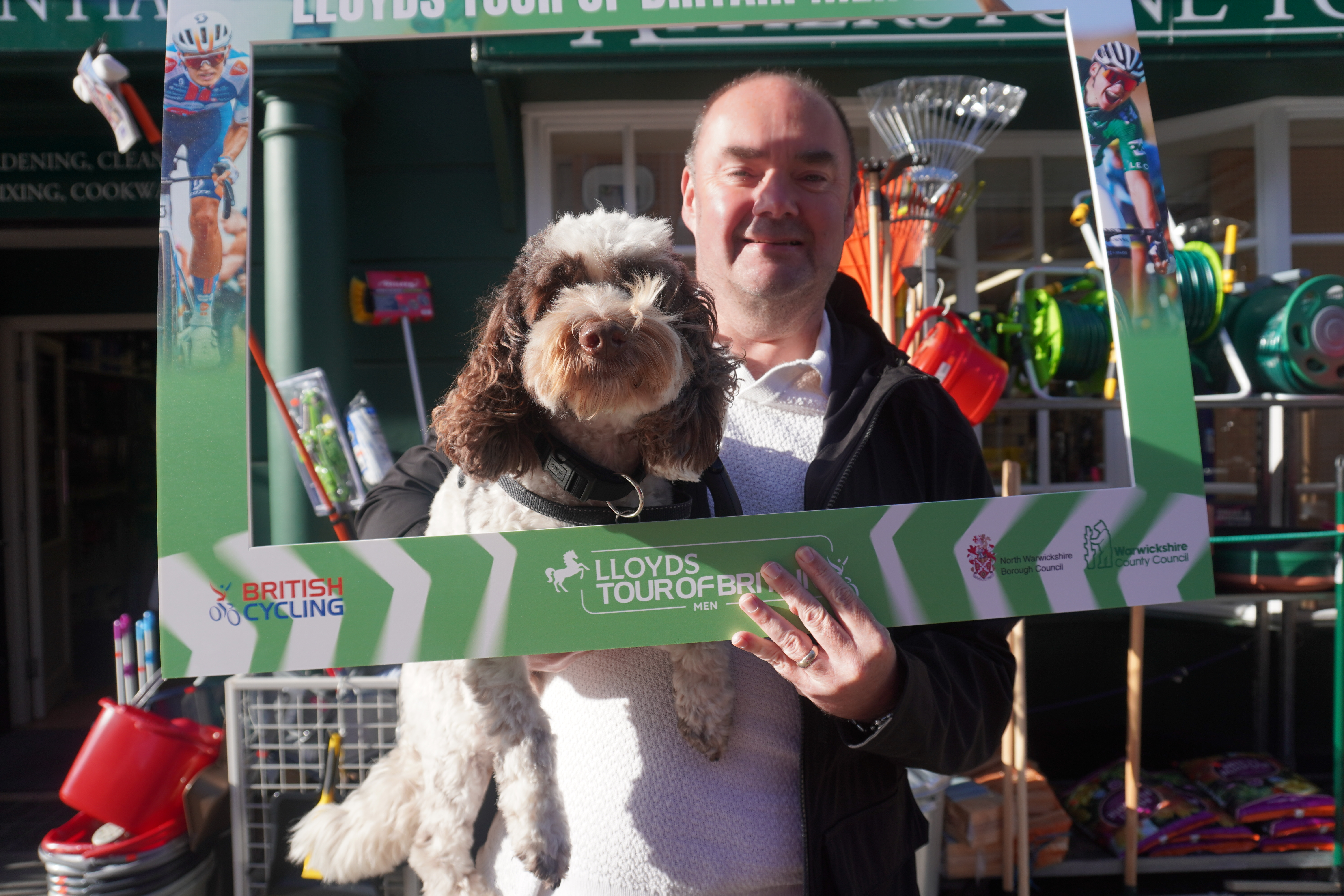 Lloyds Tour of Britain Men 2025 Stage 4 Atherstone - in the frame doggy