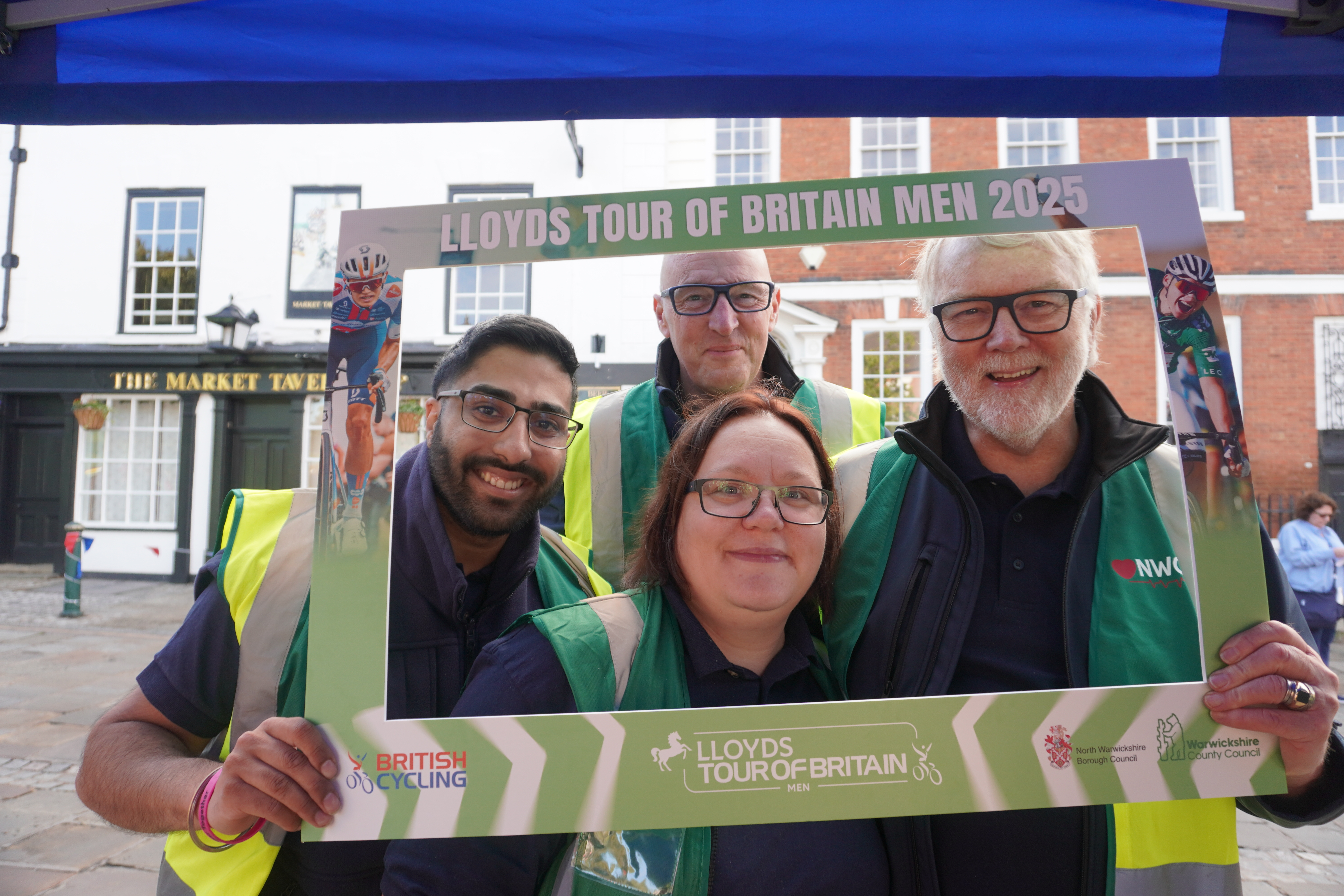 Lloyds Tour of Britain Men 2025 Stage 4 Atherstone - in the frame volunteers