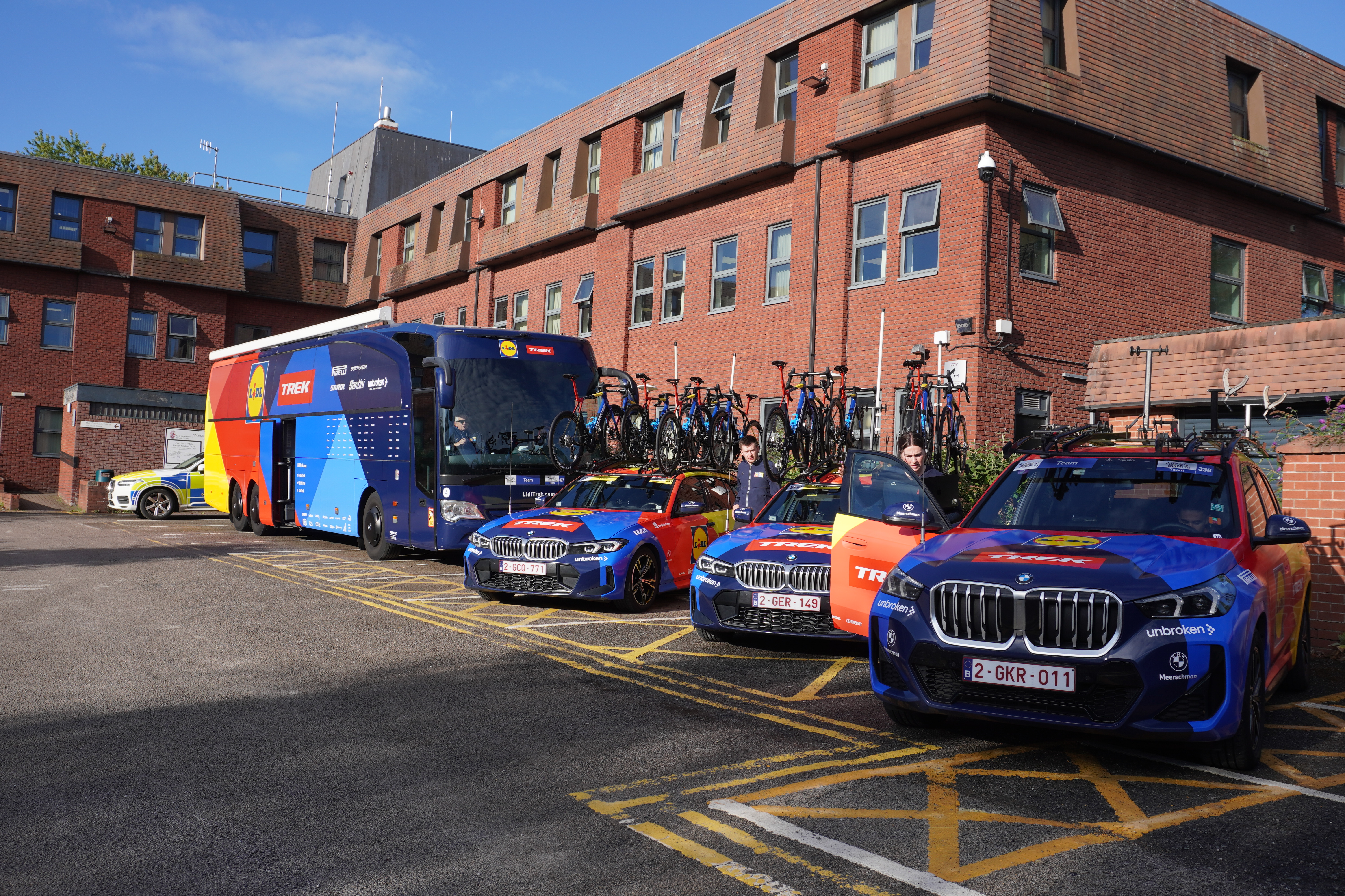 Lloyds Tour of Britain Men 2025 Stage 4 Atherstone - Team setup