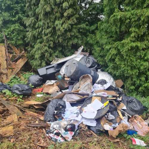 Picture of fly-tipping in Wishaw