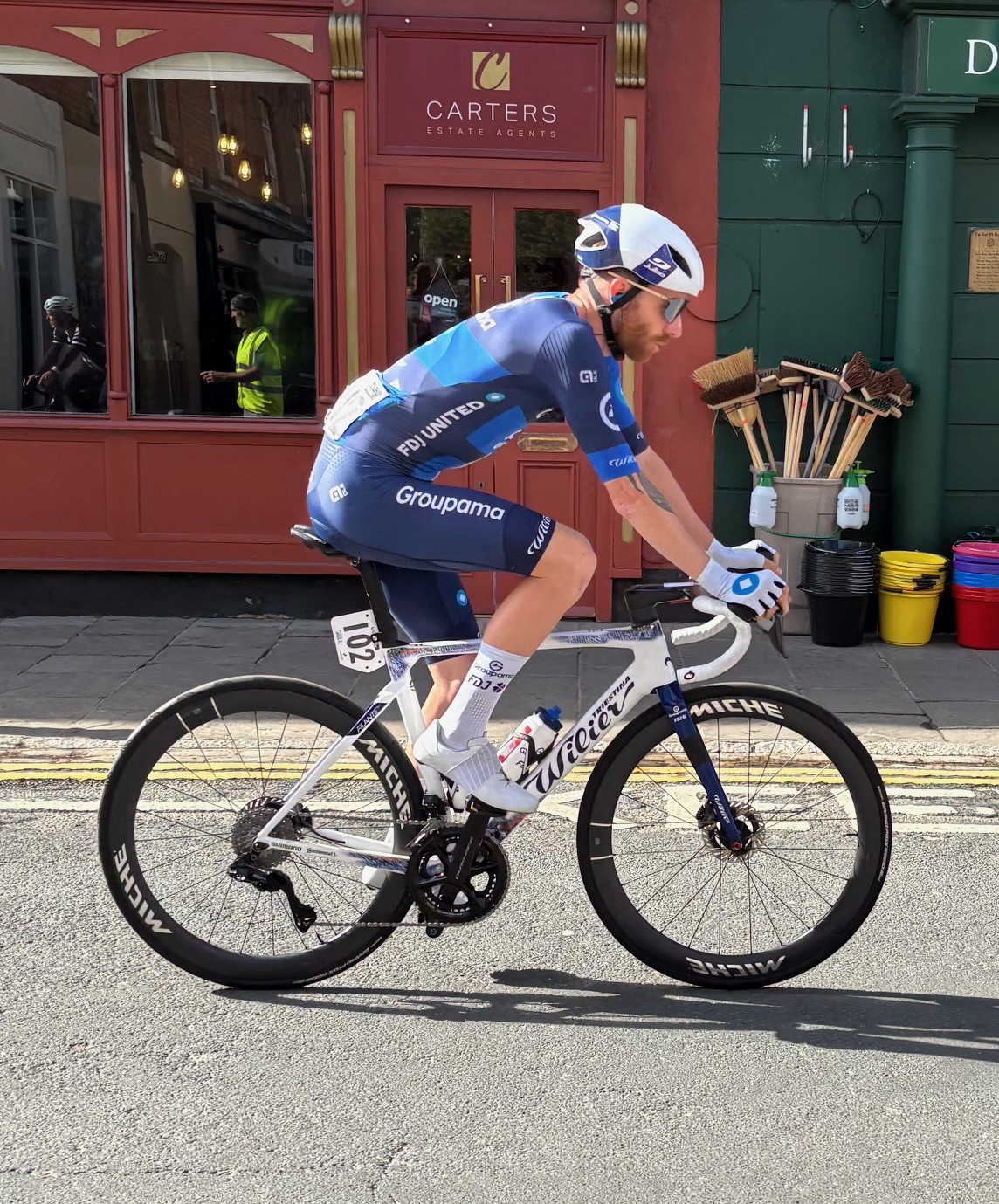 Lloyds Tour of Britain Men 2025 Stage 4 Atherstone - warm up
