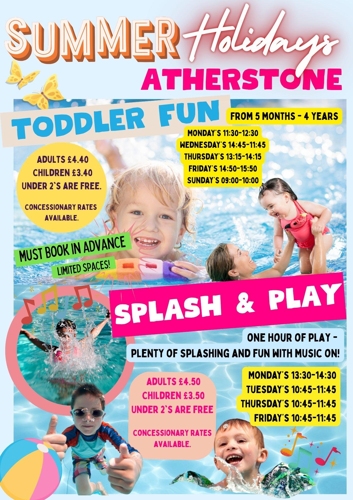 swimming, toddler