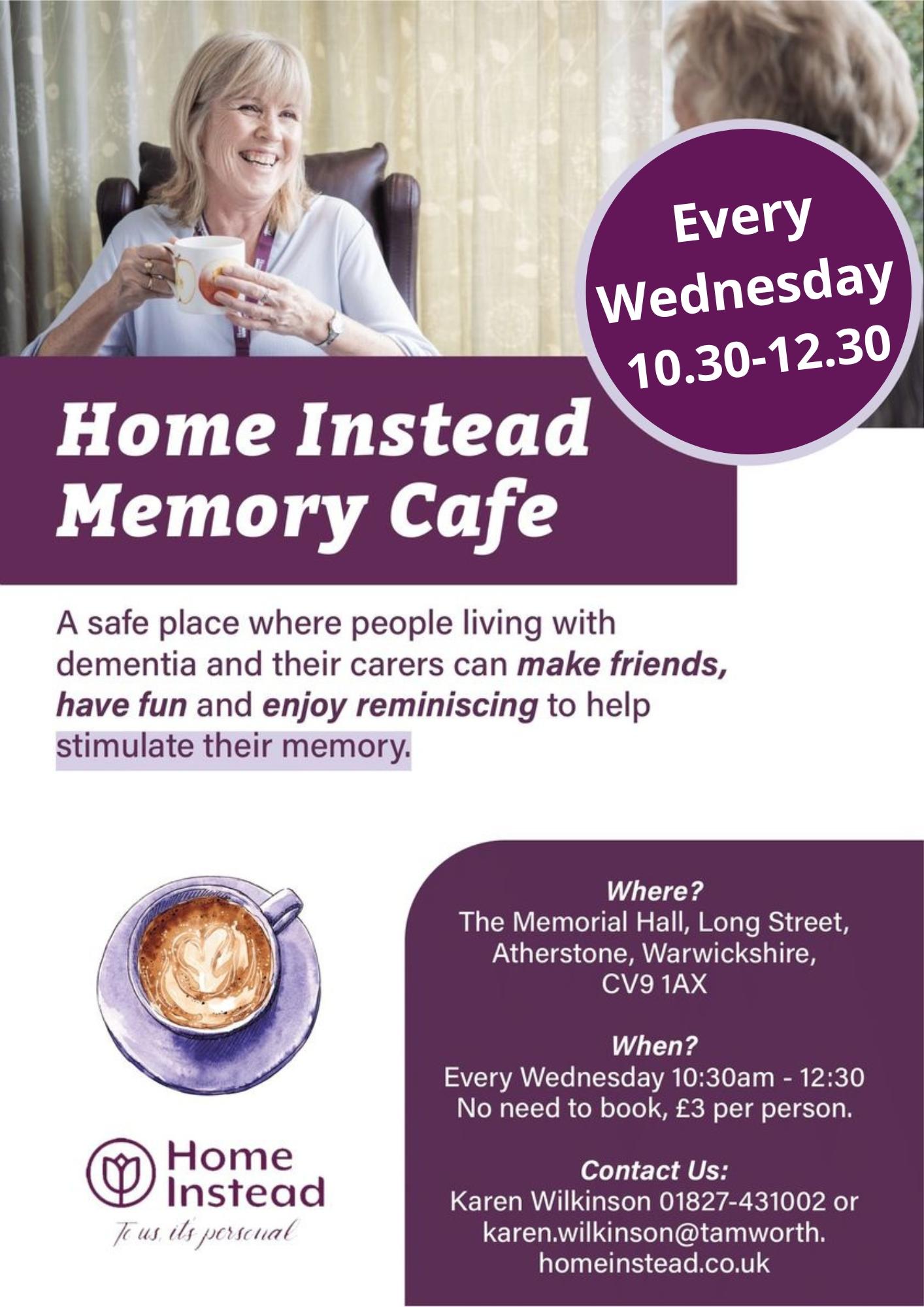 Atherstone leisure complex dementia and memory cafe