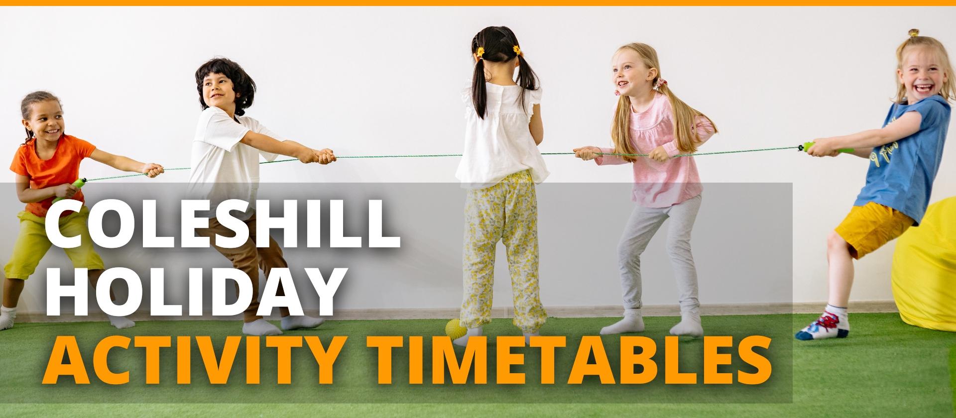 North Warwickshire leisure, Coleshill childrens holiday activity timetables